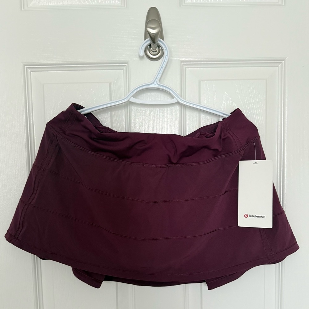 NWT Lululemon Pace Rival Skirt. Color Marvel